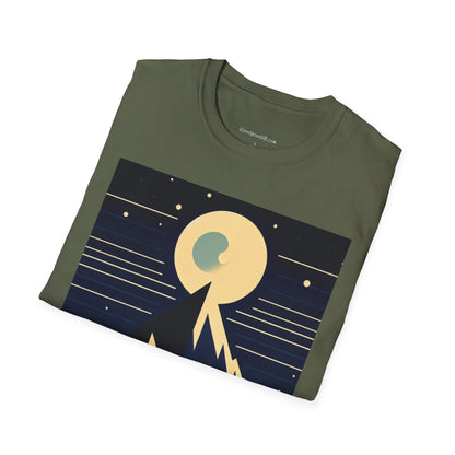 T-Shirt - Mystic Mountain Moon Graphic Tee