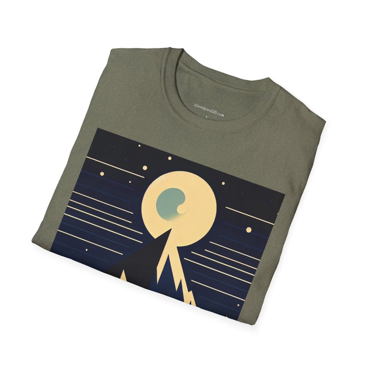 T-Shirt - Mystic Mountain Moon Graphic Tee