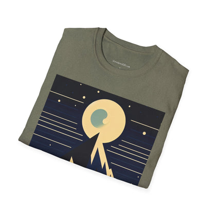 T-Shirt - Mystic Mountain Moon Graphic Tee