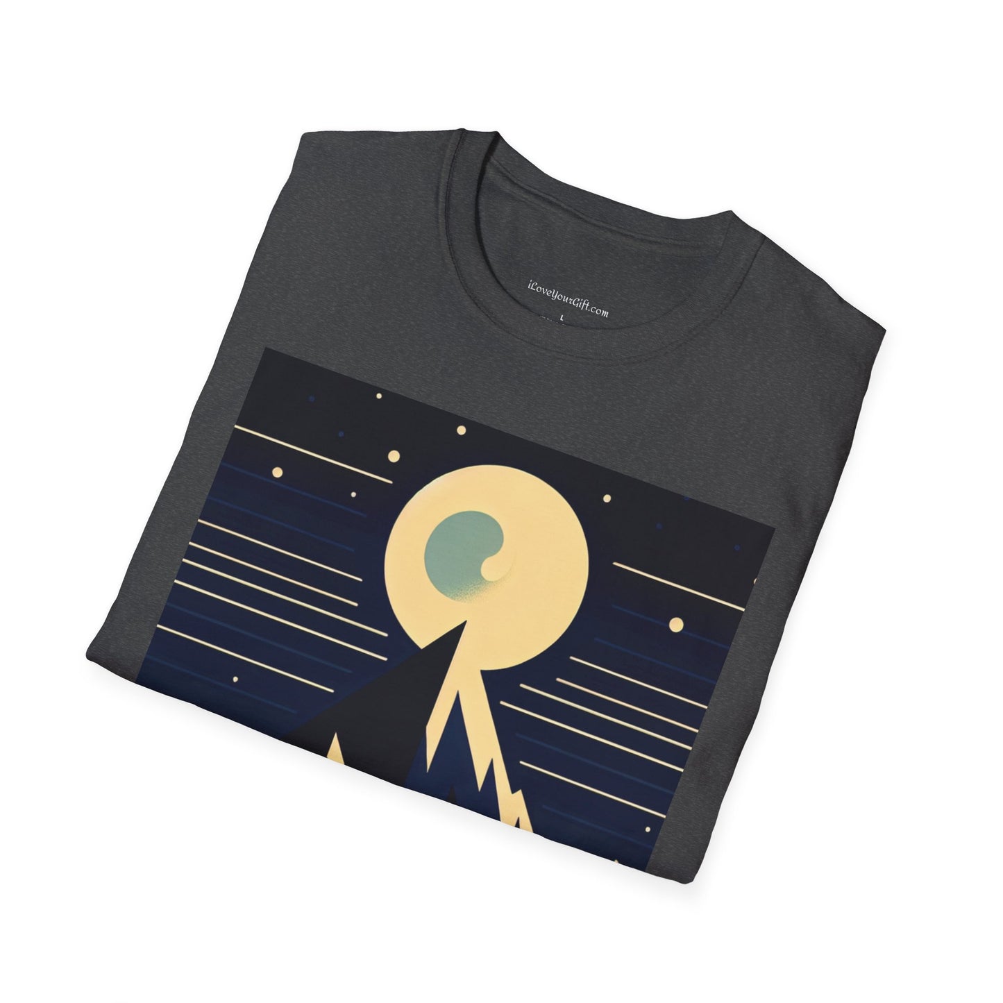 T-Shirt - Mystic Mountain Moon Graphic Tee