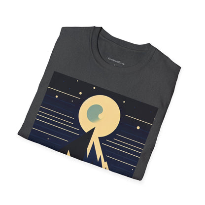 T-Shirt - Mystic Mountain Moon Graphic Tee