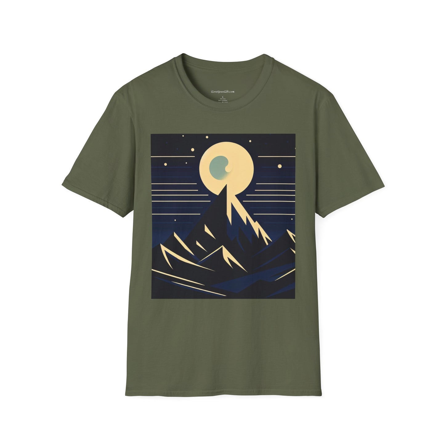 T-Shirt - Mystic Mountain Moon Graphic Tee