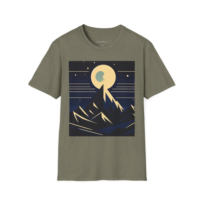 T-Shirt - Mystic Mountain Moon Graphic Tee