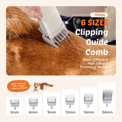 Professional Cordless Pet Grooming Vacuum Kit