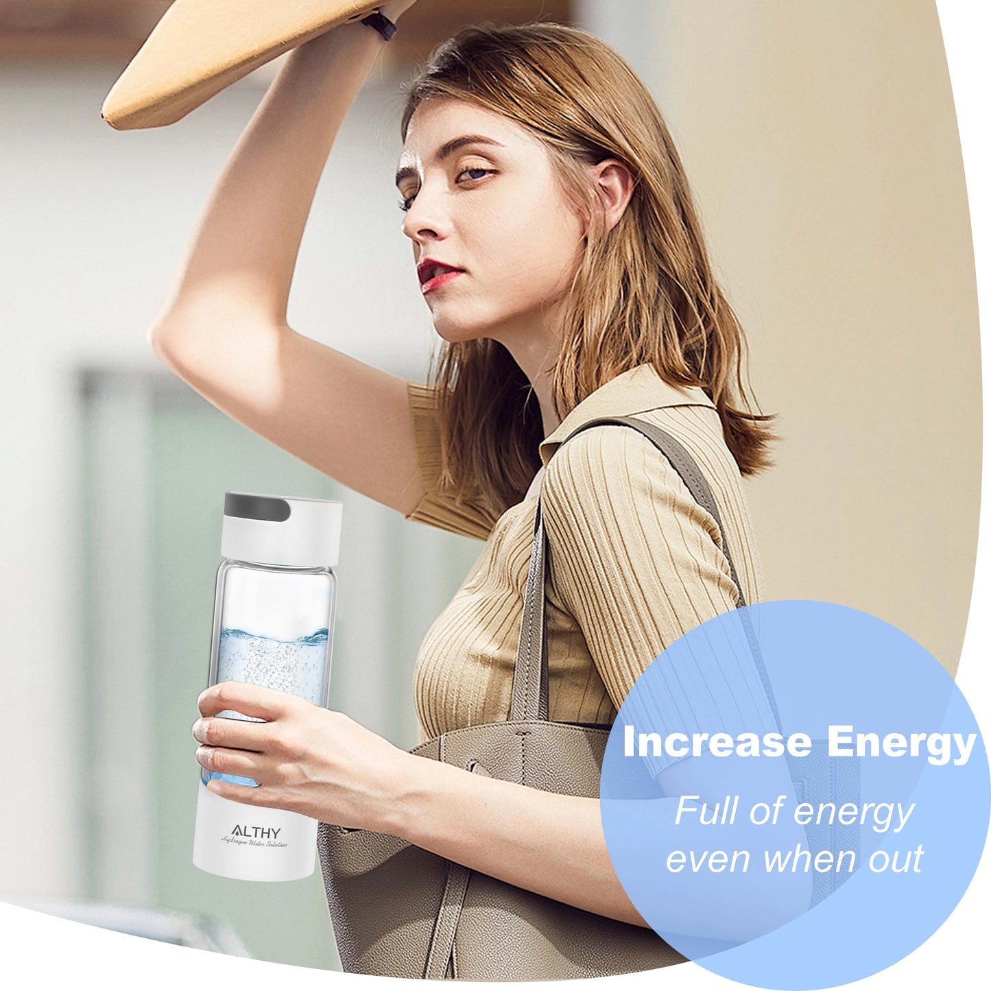 Hydrogen Generator Water Bottle - DuPont SPE & PEM Dual Chamber